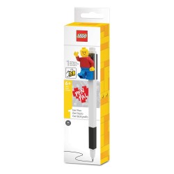 LEGO Gel Ink Ballpoint Pen with Lego Figure Black | 4895028526016