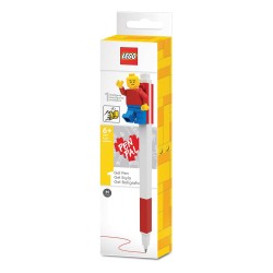 LEGO stylo à bille à encre gel avec figurine lego Rouge | 4895028526023