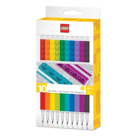 LEGO Pack 10 Gel Ink Ballpoint Pens  | 4895028531003