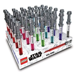 LEGO Star Wars Display Stand Gel Inkt Pennen, Lichtzwaard (36) | 4895028532895