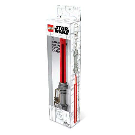 LEGO Star Wars Gel Ink Ballpoint Pen with Lego Red Keychain | 4895028535094