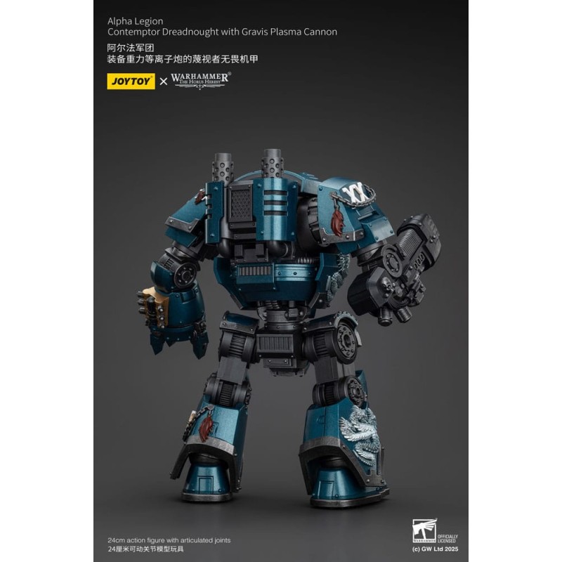 Warhammer The Horus Heresy Alpha Legion Contemptor Dreadnought with Gravis Plasma Cannon 25 cm | 6927054401109