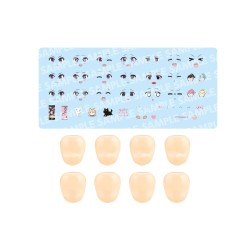 Sousai Shojo Teien Accessories 1/10 Customized Face & Decal Set Vol. 7 Designed by Raguhonoerika For Madoka Yuki B | 4934054069415