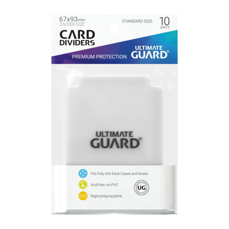 Ultimate Guard Card Dividers taille standard Transparent (10 pièces)