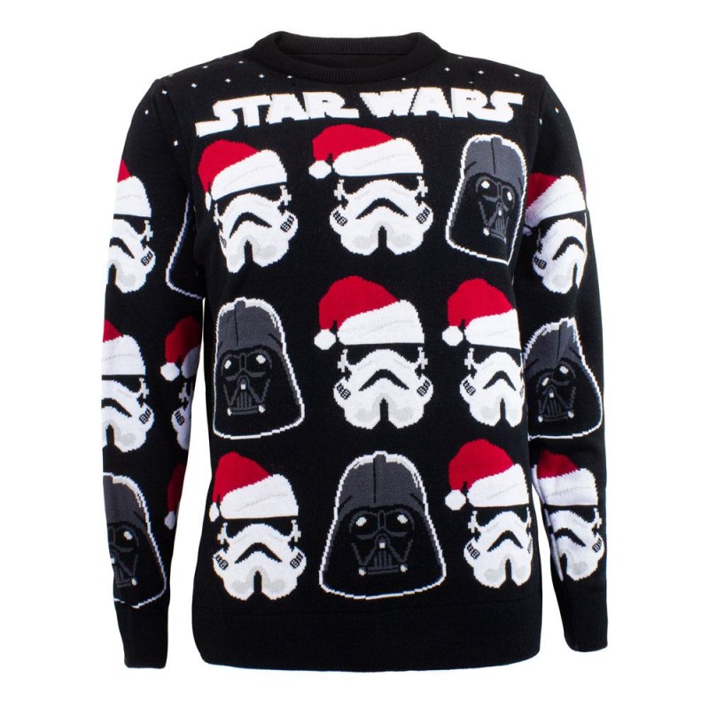 Star Wars Sweatshirt Christmas Jumper Darth Vader / Stormtrooper (XL) | 5056463457788