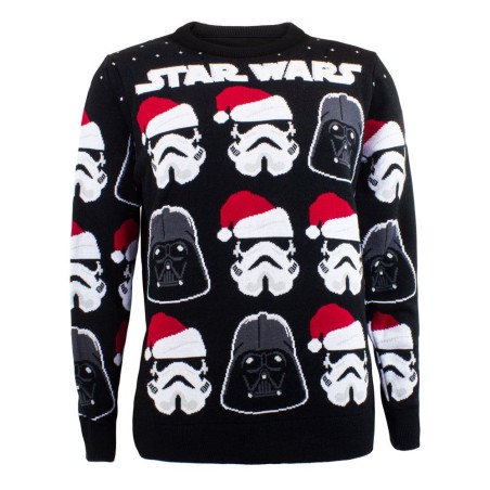 Star Wars Sweatshirt Christmas Jumper Darth Vader / Stormtrooper (XL) | 5056463457788