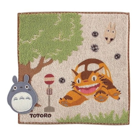 My Neighbor Totoro Hand Towel Bus Stop 25 x 25 cm    | 4992272450927