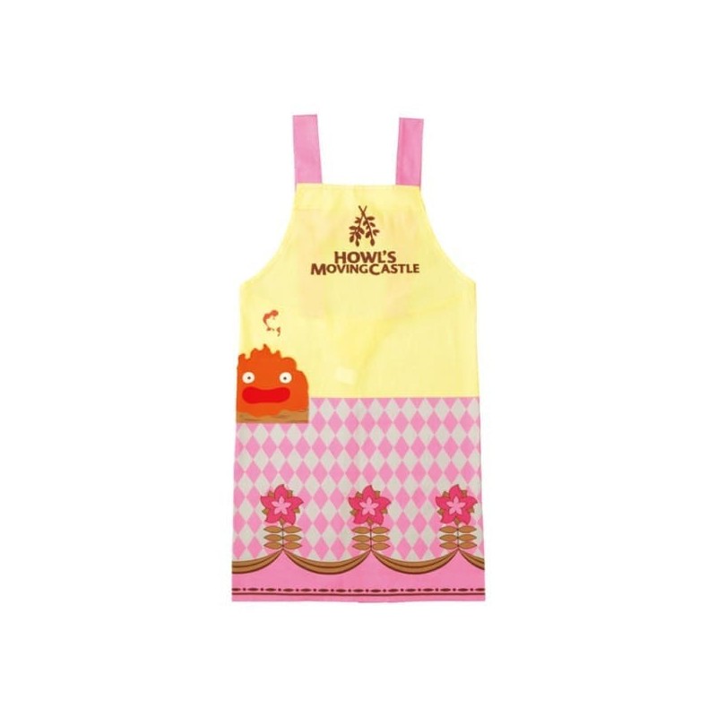 Howl's Moving Castle Calcifer & Flower Apron  | 4992272649505