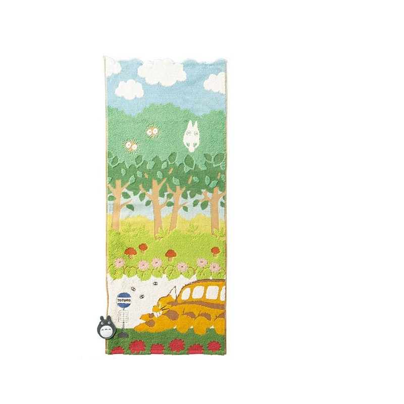 Mon voisin Totoro serviette de toilette Catbus on it's way 34 x 80 cm | 4992272657661