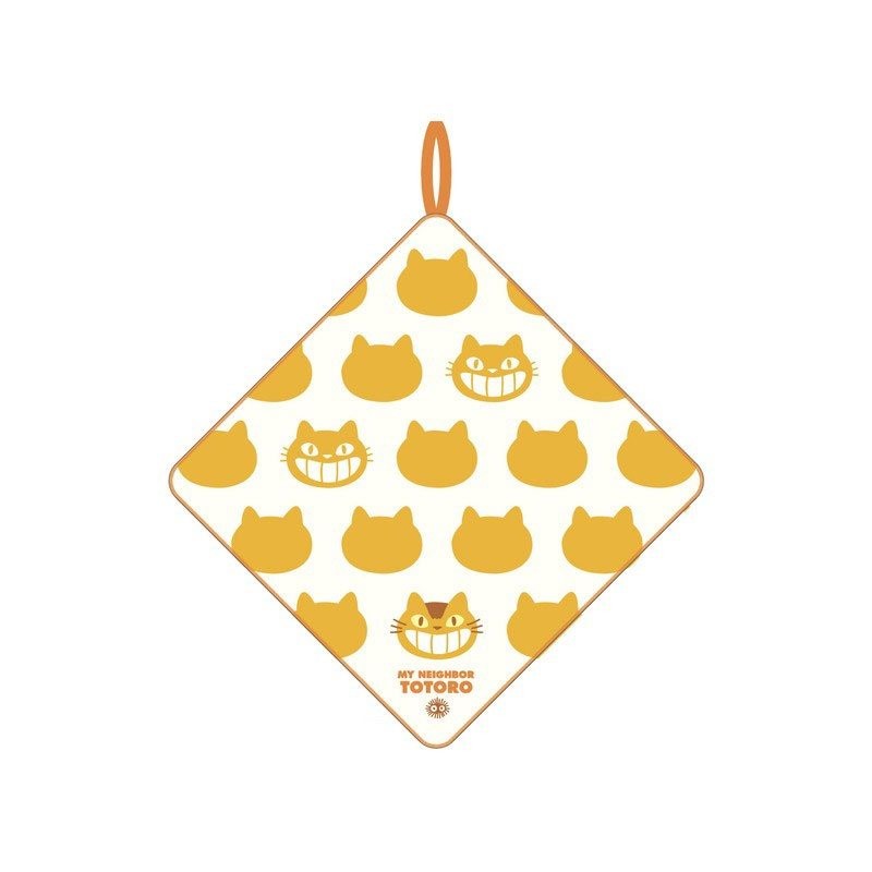 Mon voisin Totoro serviette de toilette mains Catbus Silhouette 33 x 33 cm | 4992272767896