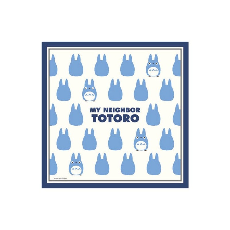 Mon voisin Totoro Mouchoir Silhouette Totoro Bleu 43 x 43 cm  | 4992272785944