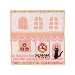 Kiki the Little Witch Jiji Street corner Hand Towel 25 x 25 cm | 4992272876574