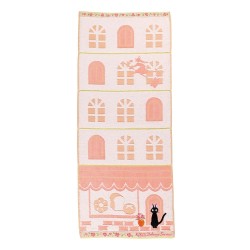 Kiki the Little Witch Jiji Street corner Hand Towel 34 x 80 cm   | 4992272876598