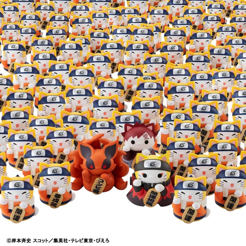 Naruto Shippuden Mega Cat Project Nyaruto! Diverse Handelsfiguren Fortune Cats Naruto Uzumaki & Friends Versie 7 cm (6) | 4535123842917