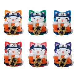 Naruto Shippuden Mega Cat Project Nyaruto! Assorted Trading Figures Fortune Cats Coloful 7 cm (6) | 4535123843389