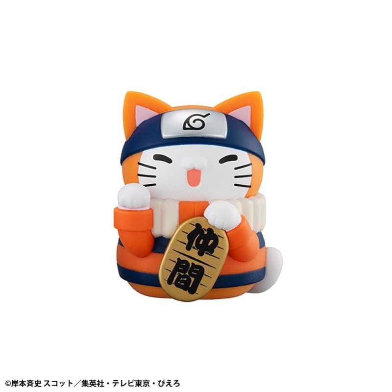 Naruto Shippuden Mega Cat Project Nyaruto! assortiment trading figures Fortune Cats Coloful 7 cm (6) | 4535123843389