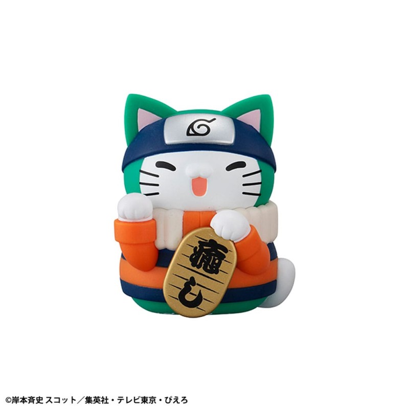 Naruto Shippuden Mega Cat Project Nyaruto! Assorted Trading Figures Fortune Cats Coloful 7 cm (6) | 4535123843389