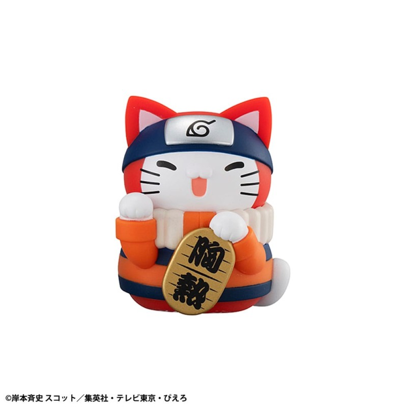 Naruto Shippuden Mega Cat Project Nyaruto! Assorted Trading Figures Fortune Cats Coloful 7 cm (6) | 4535123843389