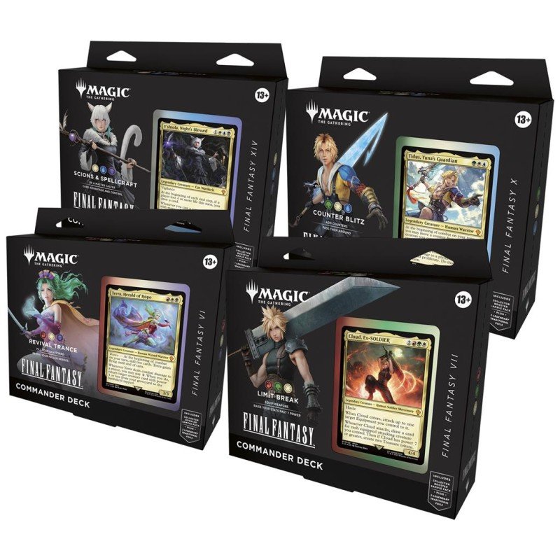 Magic: The Gathering - Final Fantasy - Commander Deck Display (4 Decks) - FR | 5010996267955