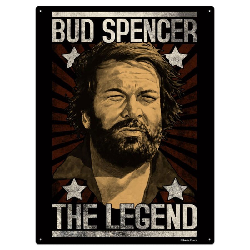 Bud Spencer panneau métal The Legend 20 x 30 cm | 4250778122848