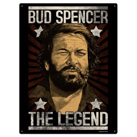 Bud Spencer panneau métal The Legend 20 x 30 cm | 4250778122848