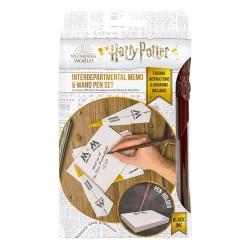 Harry Potter bloc-notes avec stylo baguette magique Hogwarts  | 5060718148352