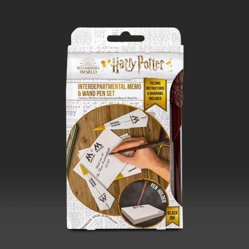 Harry Potter bloc-notes avec stylo baguette magique Hogwarts  | 5060718148352