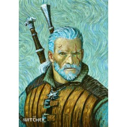 The Witcher III: Wild Hunt Game Art Chronicles Puzzle Geralt geïnspireerd door Vincent van Gogh (1000 stukjes)        