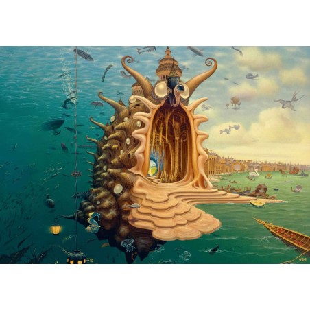 Jacek Yerka Puzzle Harbor (1000 pièces) | 5908305249351