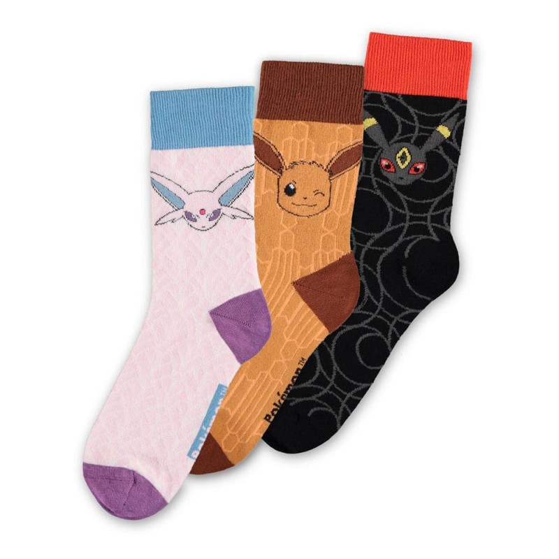 Pokémon 3-pack Eevee Evolution 2.0 Socks 35-38 | 8718526216943