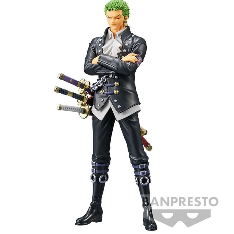 One Piece Statuette PVC DXF - The Grandline Men - Roronoa Zoro (Film Red) - 17 cm