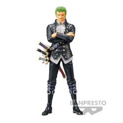 One Piece PVC Statuette DXF - The Grandline Men - Roronoa Zoro (Film Red) - 17 cm