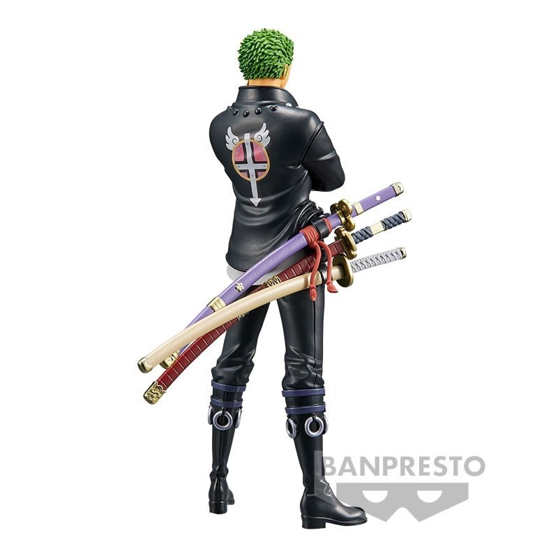 One Piece PVC Statuette DXF - The Grandline Men - Roronoa Zoro (Film Red) - 17 cm