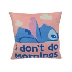 Lilo & Stitch Coussin Stitch I don't do mornings 40 cm | 3700891712835