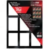 UP - 35PT 9-Card Black Border ONE-TOUCH Magnetic Holder