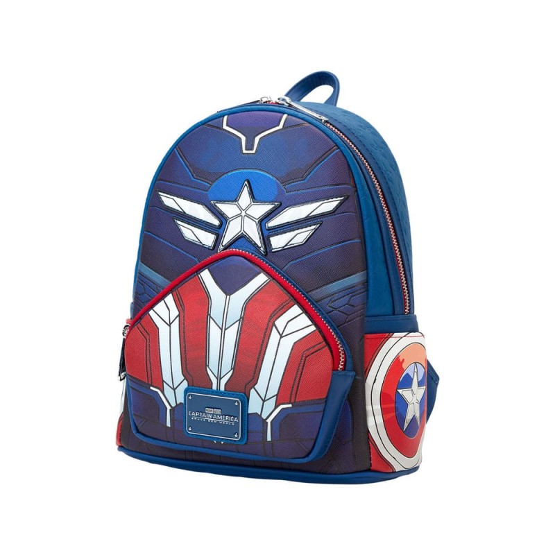 Captain America by Loungefly Backpack Mini Brave New World Cosplay | 0671803504776