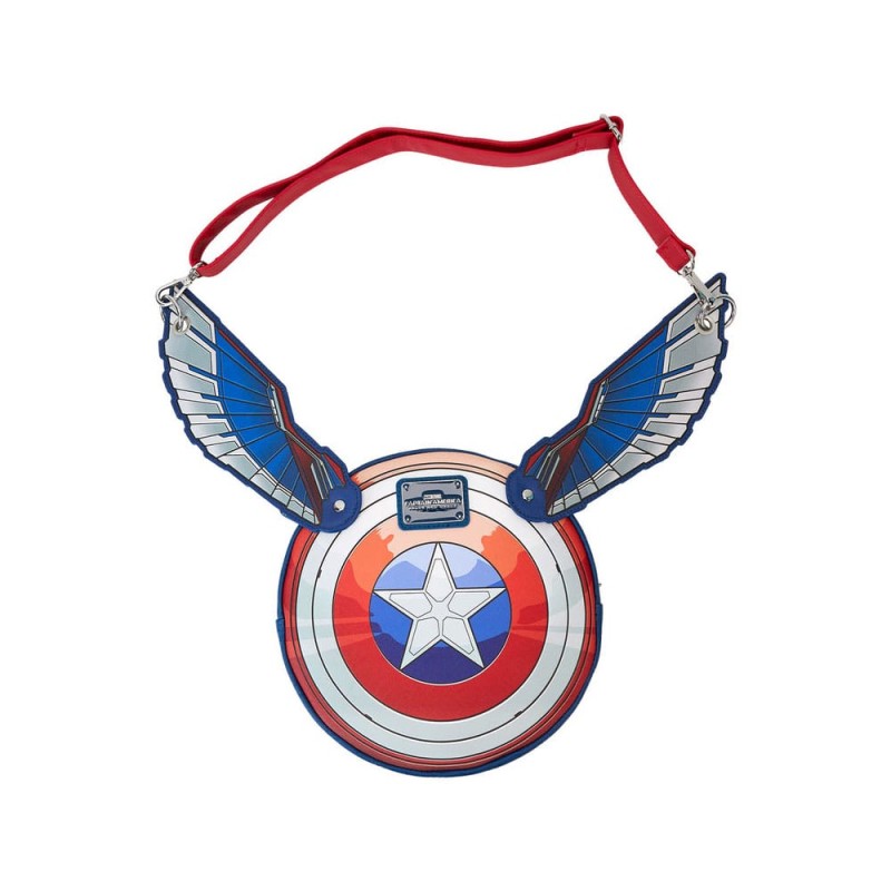 Captain America by Loungefly Brave New World Wings Shoulder Bag  | 0671803504783