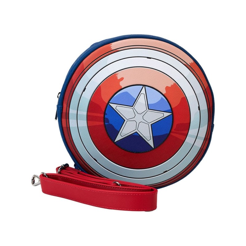 Captain America by Loungefly Brave New World Wings Shoulder Bag  | 0671803504783