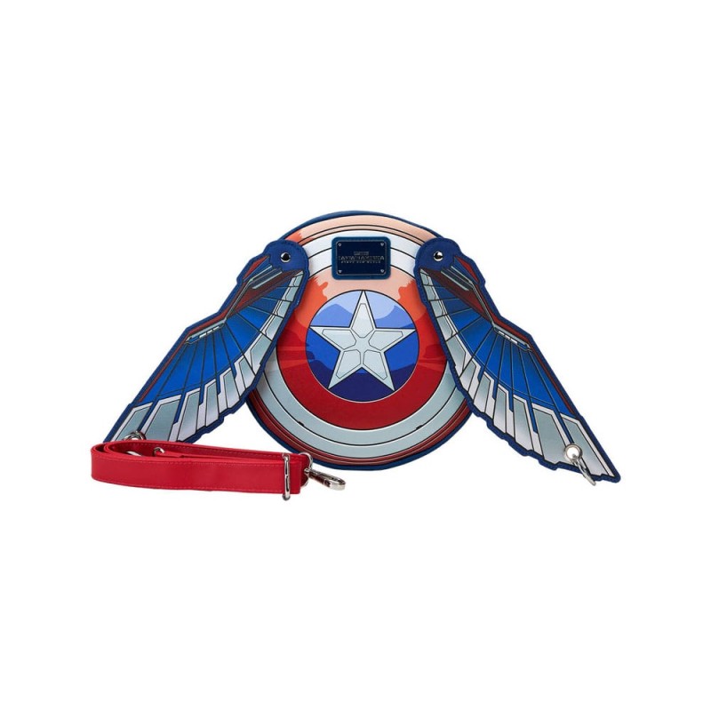 Captain America by Loungefly Brave New World Wings Shoulder Bag  | 0671803504783