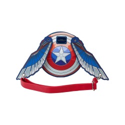 Captain America by Loungefly Brave New World Wings Shoulder Bag  | 0671803504783