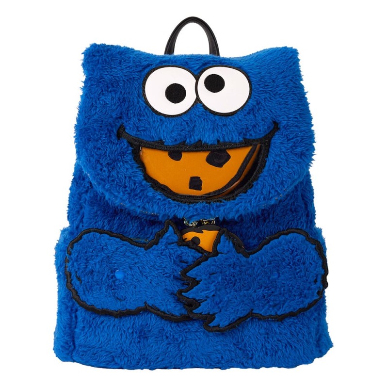 1, Rue Sésame Street by Loungefly Plush Mini sac à dos Cookie Monster | 0671803536524