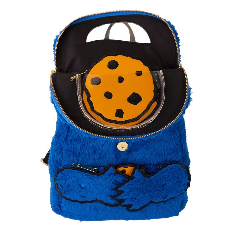 1, Rue Sésame Street by Loungefly Plush Mini sac à dos Cookie Monster | 0671803536524