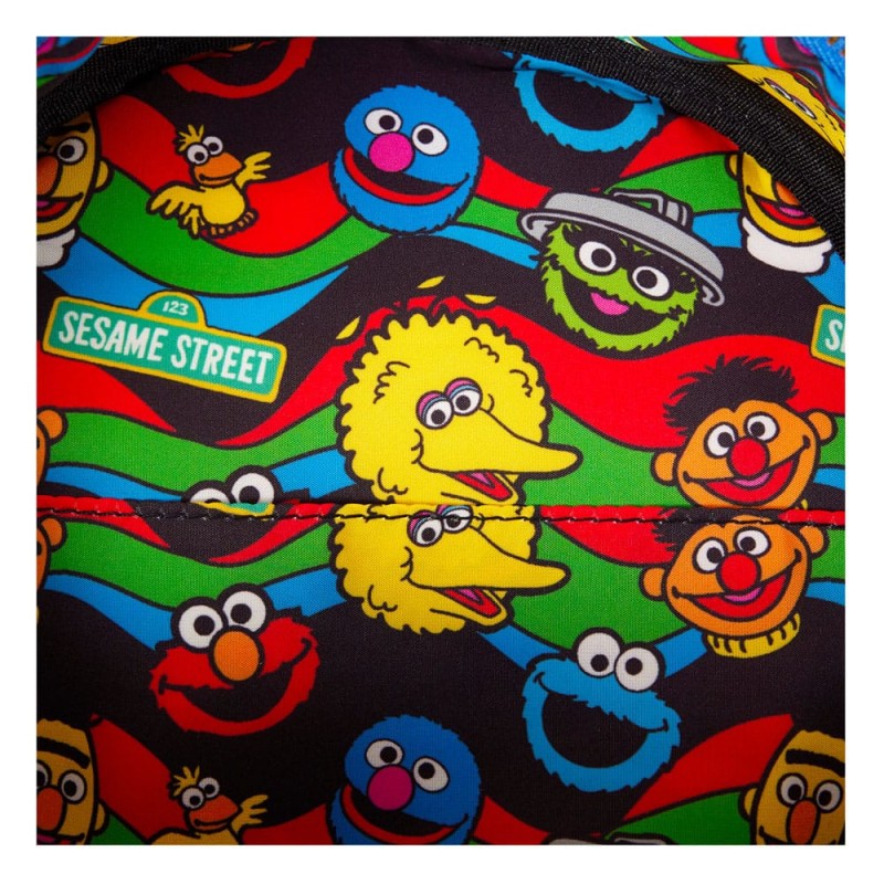 1, Sesame Street by Loungefly Plush Mini Cookie Monster Backpack | 0671803536524