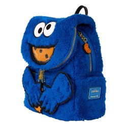 1, Sesamstraat door Loungefly Pluche Mini Cookie Monster Rugzak | 0671803536524