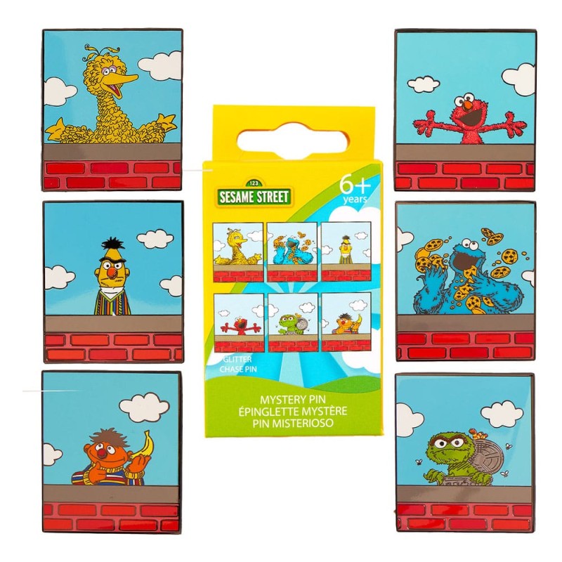 1, Sesame Street by Loungefly Assorted Enameled Blind Box Pins (12) | 0671803544505