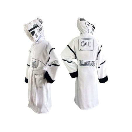 Star Wars Original Stormtrooper Fleece Bathrobe Stormtrooper White | 5055437937806