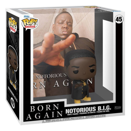 Beruchte B.I.G. beeldje Funko POP! Biggie Smalls Vinyl Albums - Born Again 9 cm