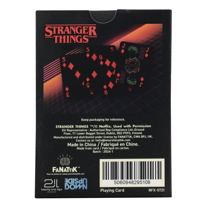 Stranger Things présentoir jeux de cartes à jouer (12) | 5060948296670