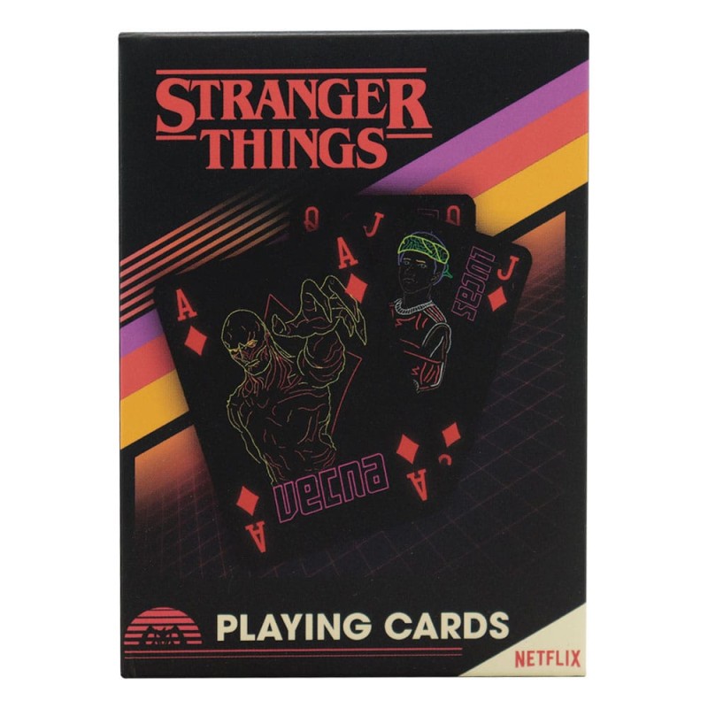 Stranger Things présentoir jeux de cartes à jouer (12) | 5060948296670