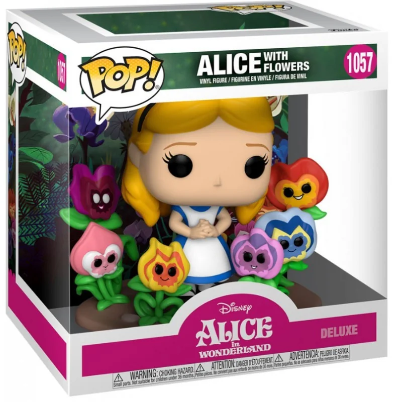 Disney Figurine Funko POP! Movie Vinyl Alice au Pays des Merveilles - Alice avec Fleurs 10 cm